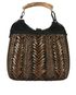 Yves Saint Laurent Woven Mombasa Tote, back view